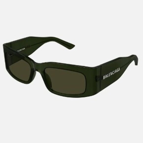 NWT BALENCIAGA SUNGLASSES, UNISEX GREEN EYEWEAR BALENCIAGA - Picture 1 of 3